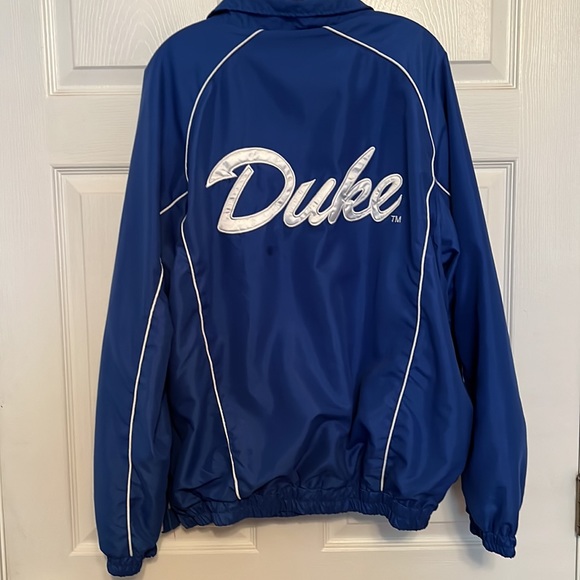 BLUE DUKE JACKET by 58 SPORTS SIZE XL GRAY FLANNEL LINING LONG SLEEVES W/POCKETS - Picture 4 of 9